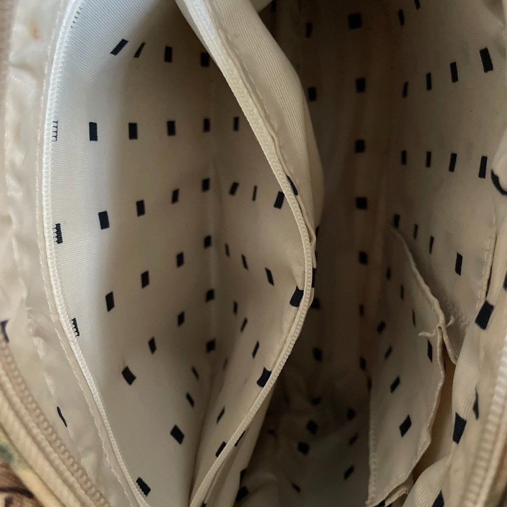 Palm Tree/Bamboo Print Purse With Matching Wallet… - image 7